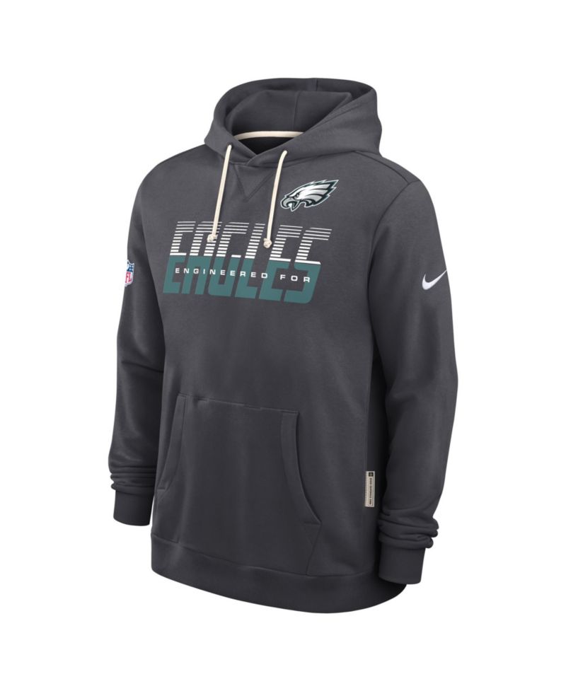 Men's Philadelphia Eagles Sideline Standard Issue Top Prospect Dri-FIT Heavyweight Long-Sleeve Pullover Hoodie