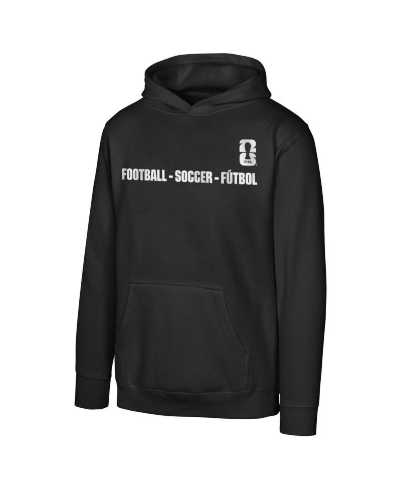 Big Boys and Girls Black FIFA World Cup 2026 Graphic Hoodie