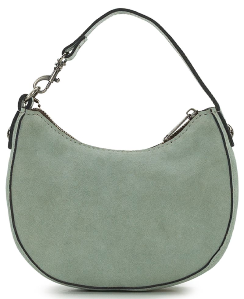 Morgana Mini Suede Heart Charm Shoulder Handbag
