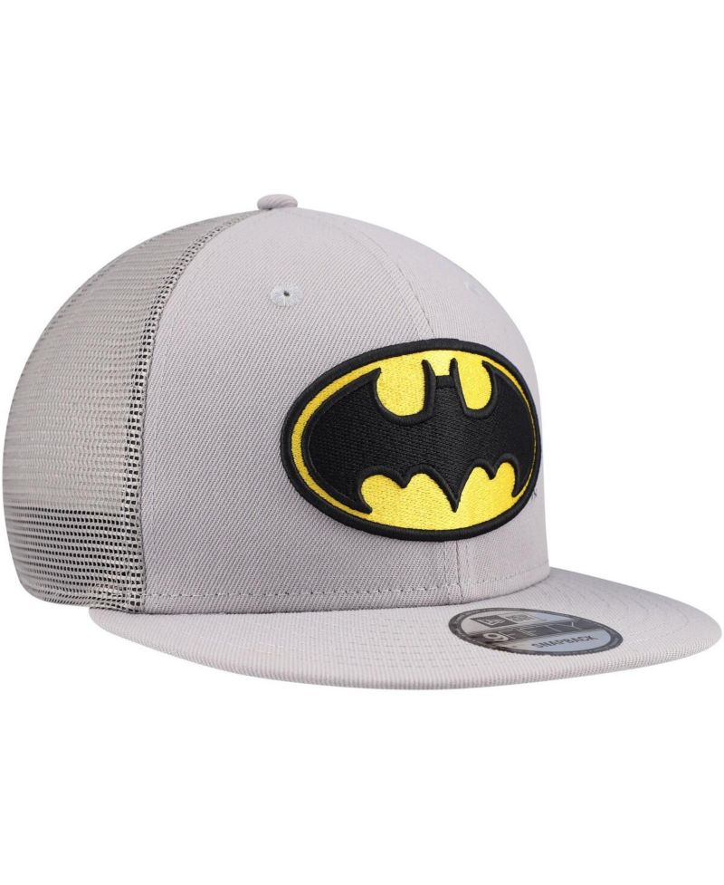 Men's Gray Batman 9FIFTY Snapback Trucker Hat
