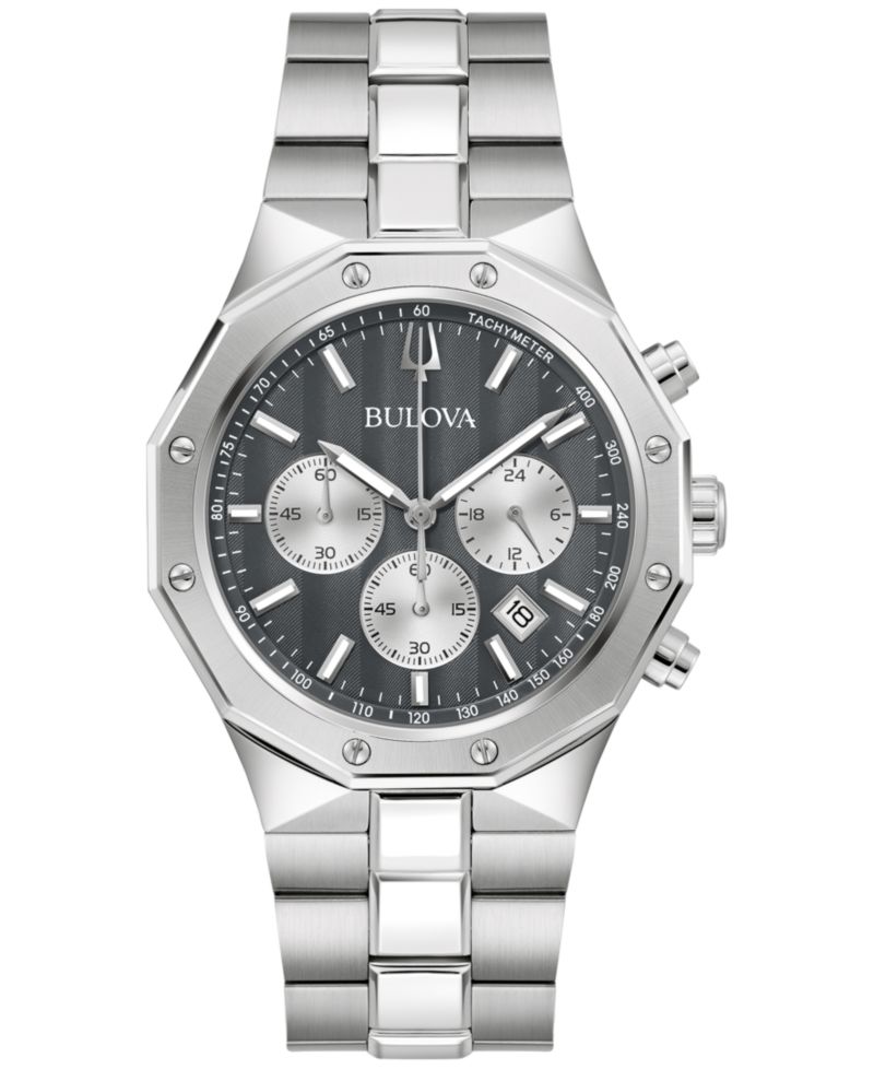 Men's Prestige Chronograph Stainless Steel Bracelet Watch 40mm