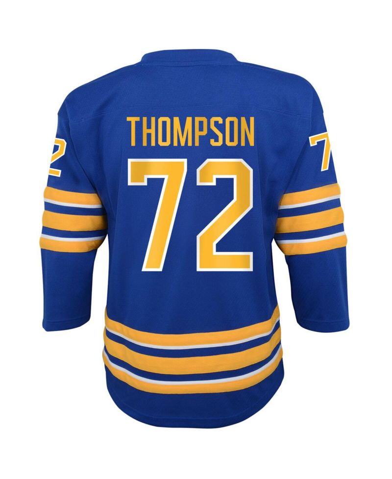 Big Boys and Girls Tage Thompson Blue Buffalo Sabres Home Replica Jersey