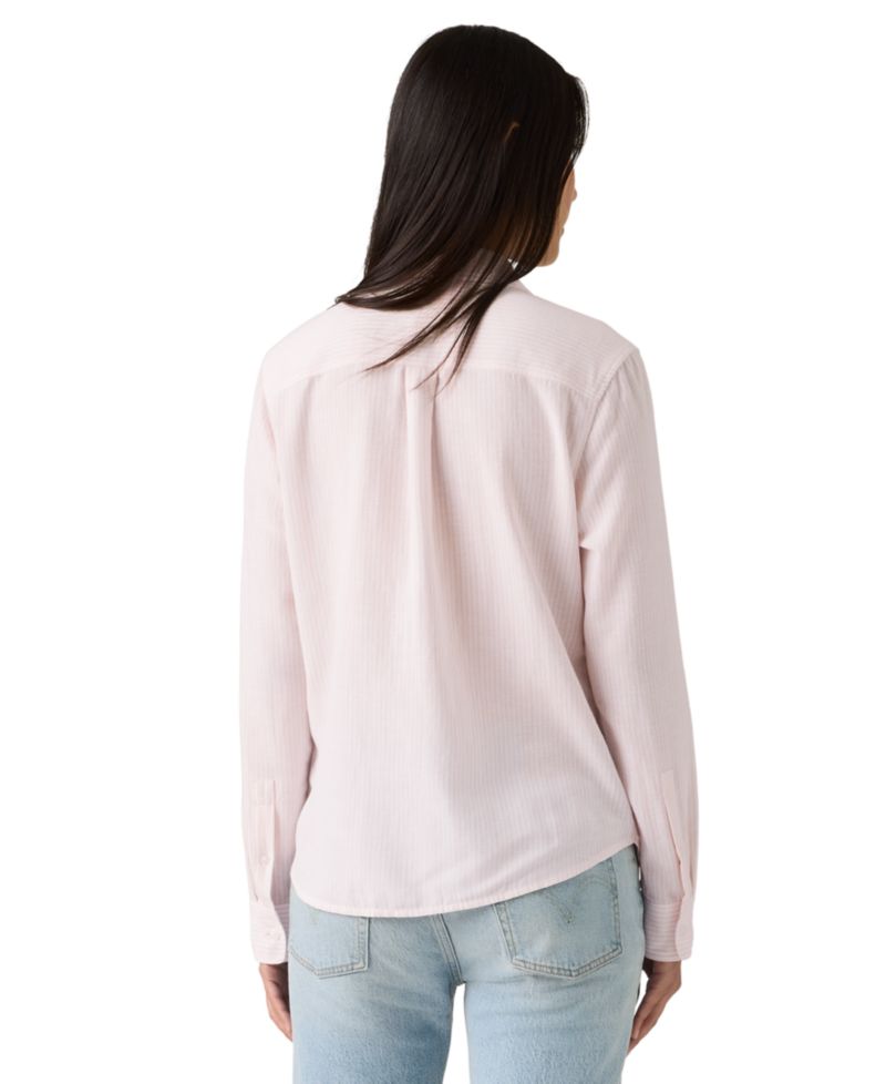 Women's Striped Point Collar Shirt