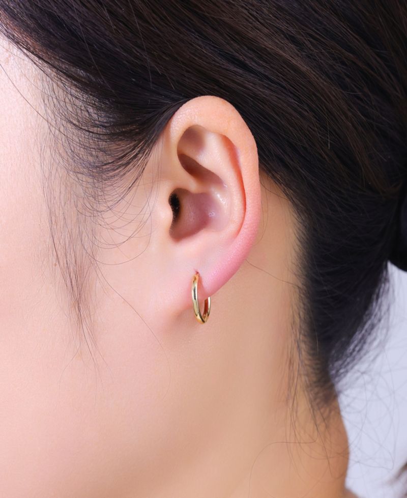 Gold Plated Cubic Zirconia Stud Earring Set