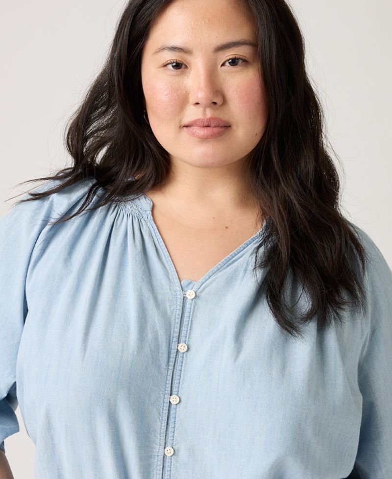 Plus Phoebe V-Neck Top