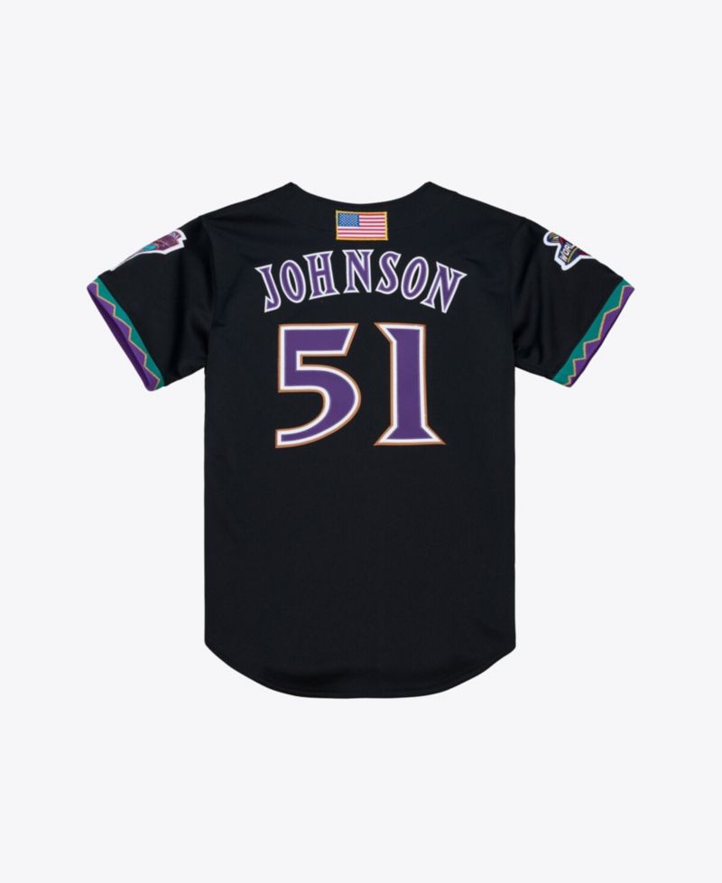 Men's Randy Johnson Black Arizona Diamondbacks 2001 Authentic Jersey