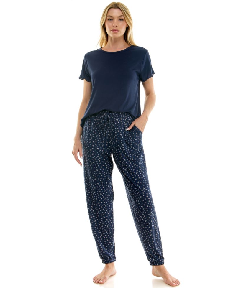 Women's Triple Soft Knit Print Jogger Pants, 29" Inseam