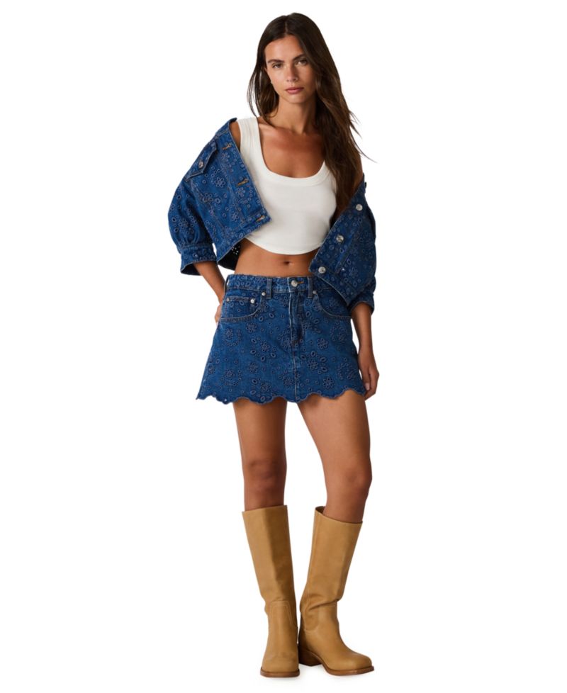 Women's Delilah Eyelet Non-Stretch Skort