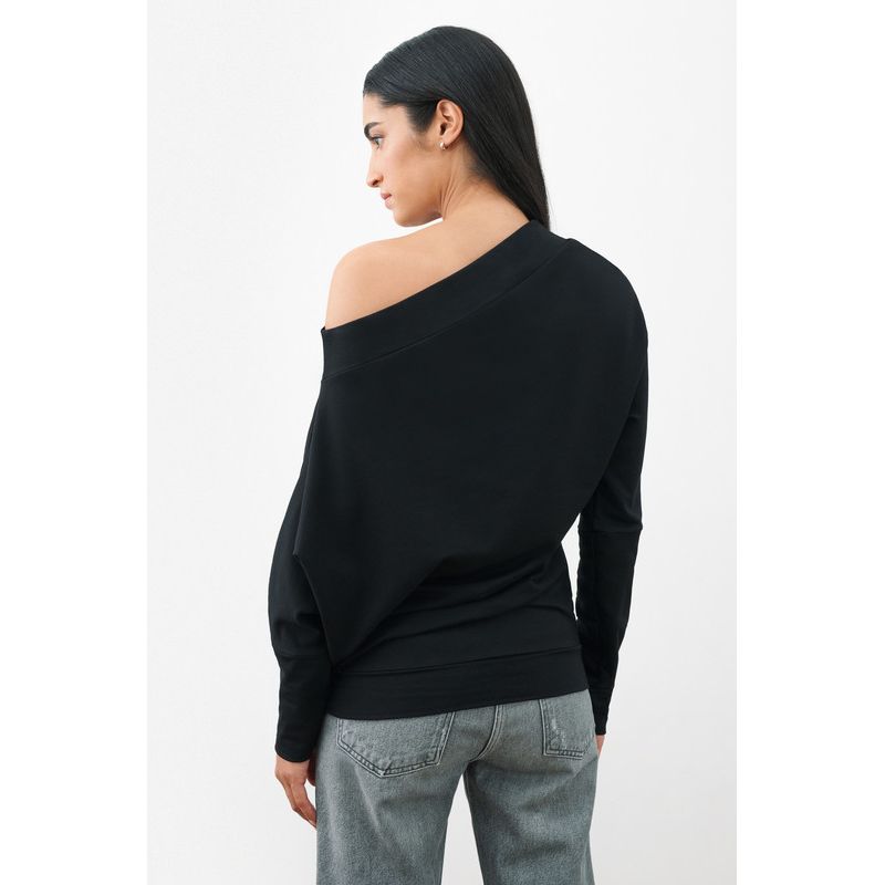 Women's Lauren Off-Shoulder Long-Sleeve Relaxed-Fit Casual Sweatshirt