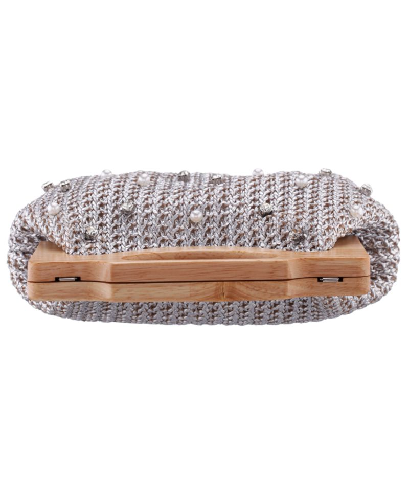 Solei Straw Small Clutch Handbag