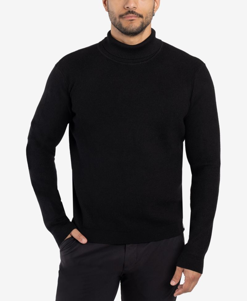 Men's Ribbed Turtle Neck Sweater