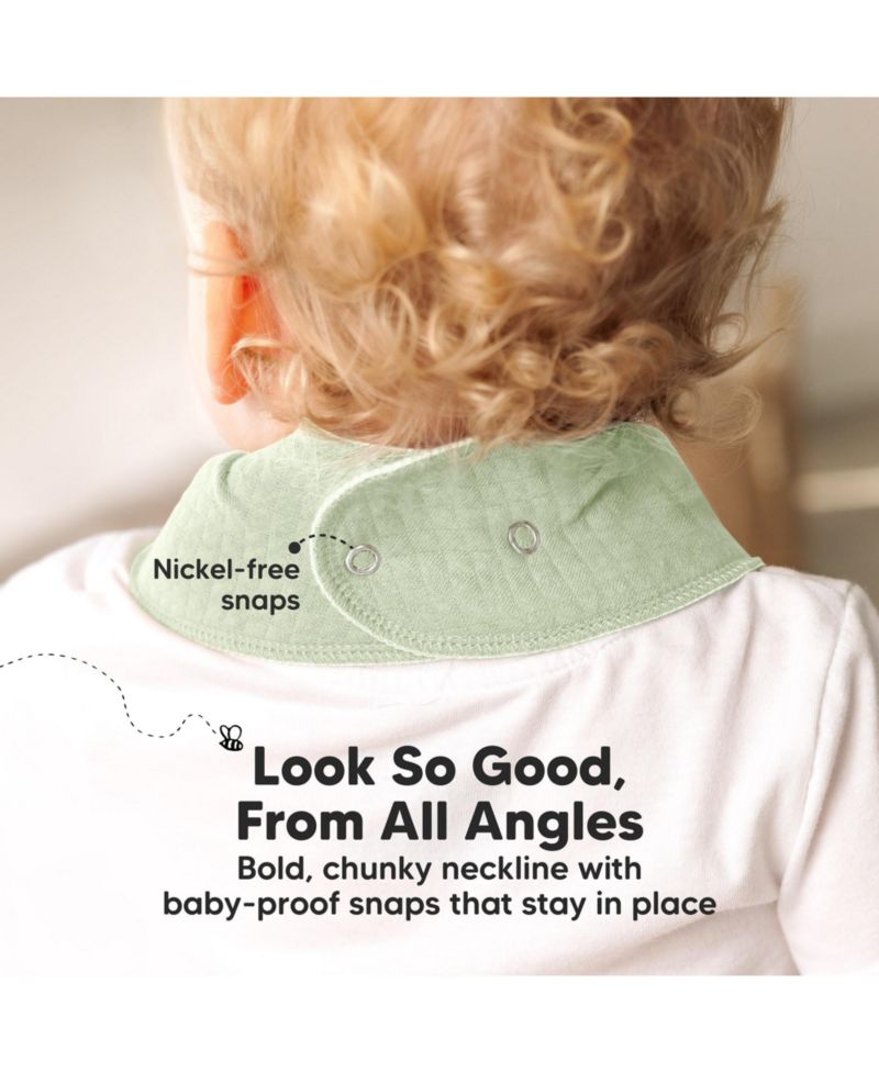 8pk Quin Bandana Bibs, Baby Bibs for Drooling and Teething, Cotton Drool Bibs for Baby Girl, Baby Boy