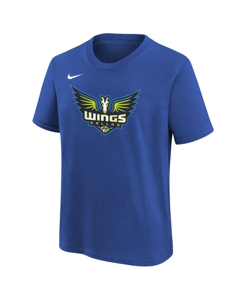 Big Boys and Girls Royal Dallas Wings Essential Logo T-Shirt