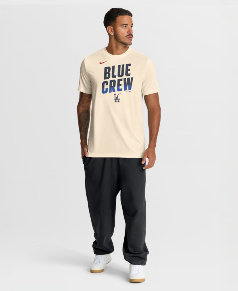 Men's Cream Los Angeles Dodgers 2026 City Connect Team Phrase Script Dri-FIT T-Shirt