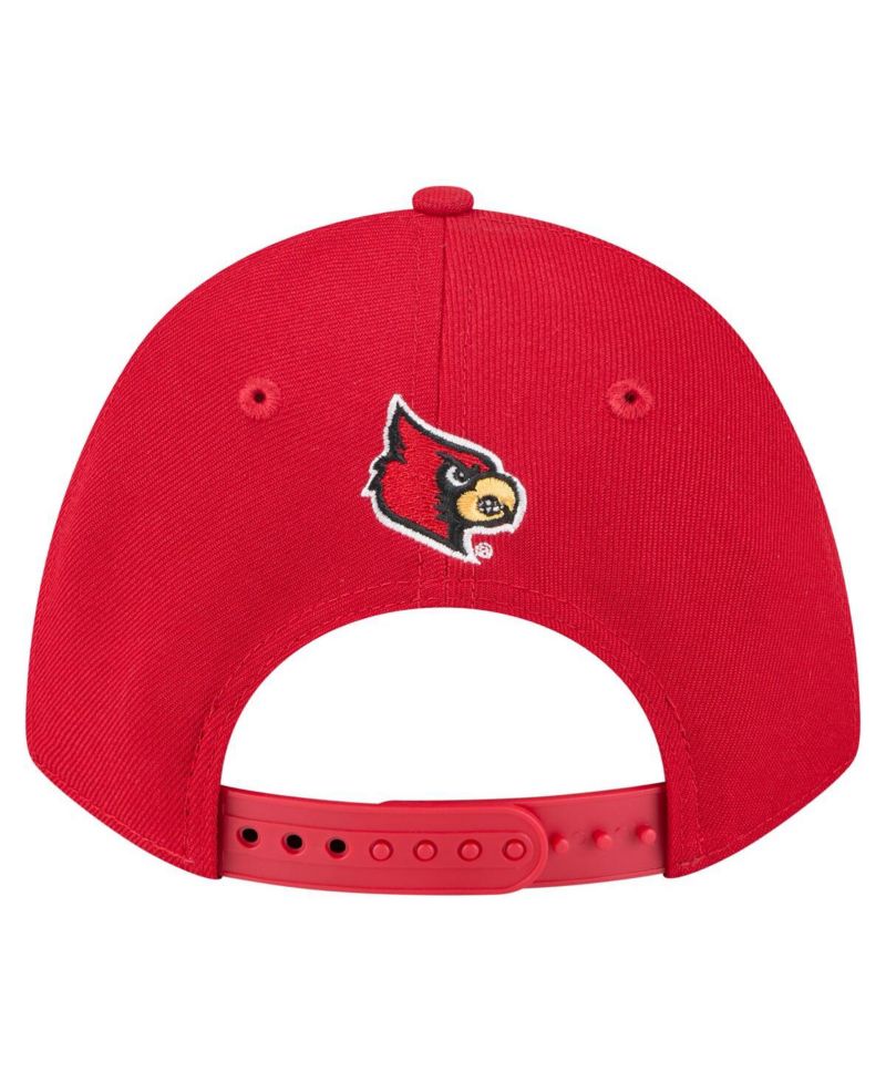 Men's Red Louisville Cardinals Team Collective 9FORTY M-Crown Adjustable Hat