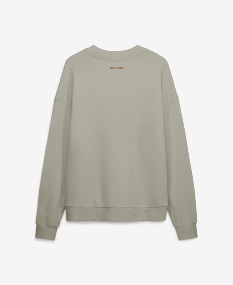 Men's Leeds United Muted Centre Oversized French-Terry Dropped-Shoulder Sweatshirt