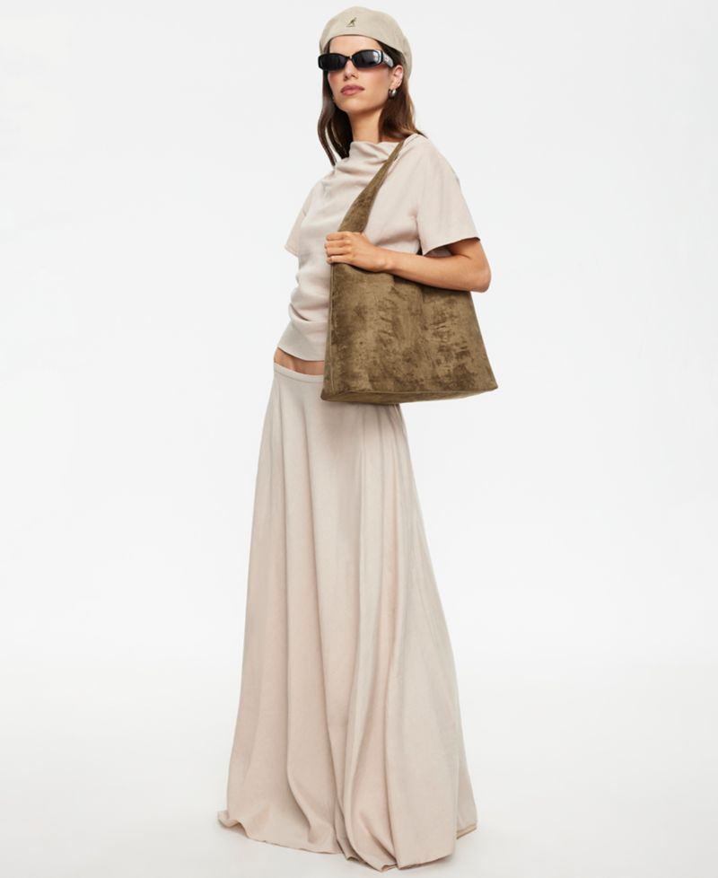 Women's Linen Halcyon Zippered Maxi Skirt