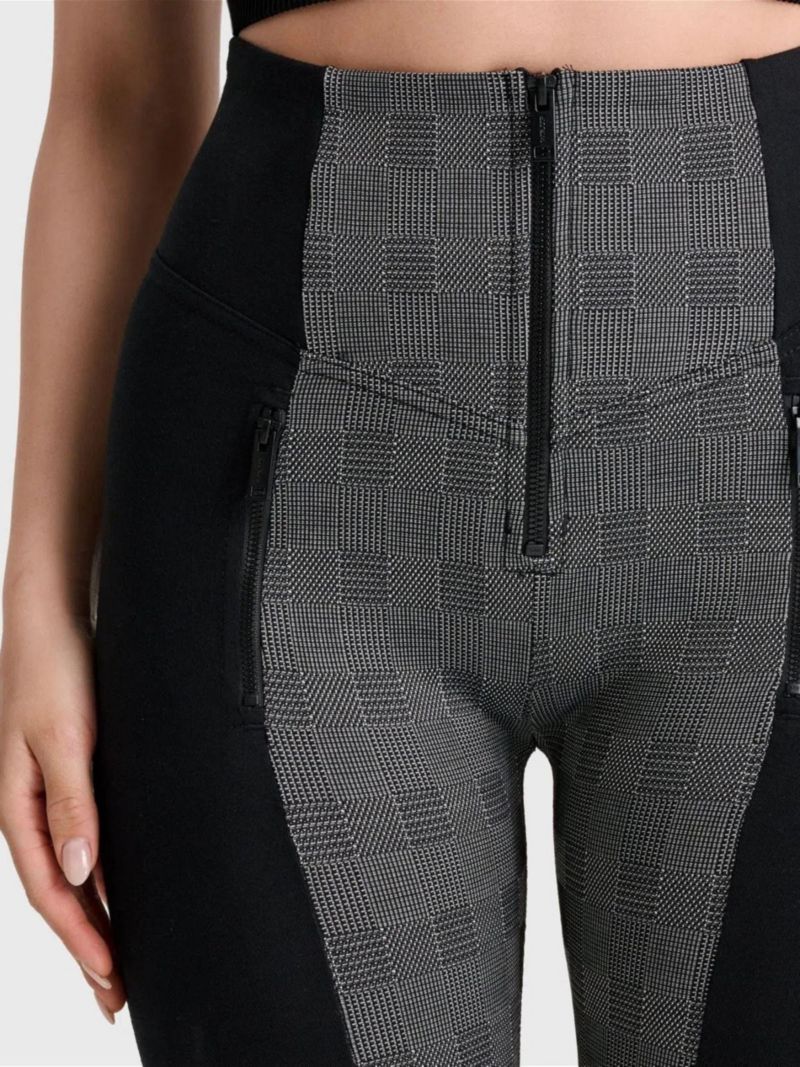 Women's Mosaic Weave High-Rise Sculpting Skinny Pants