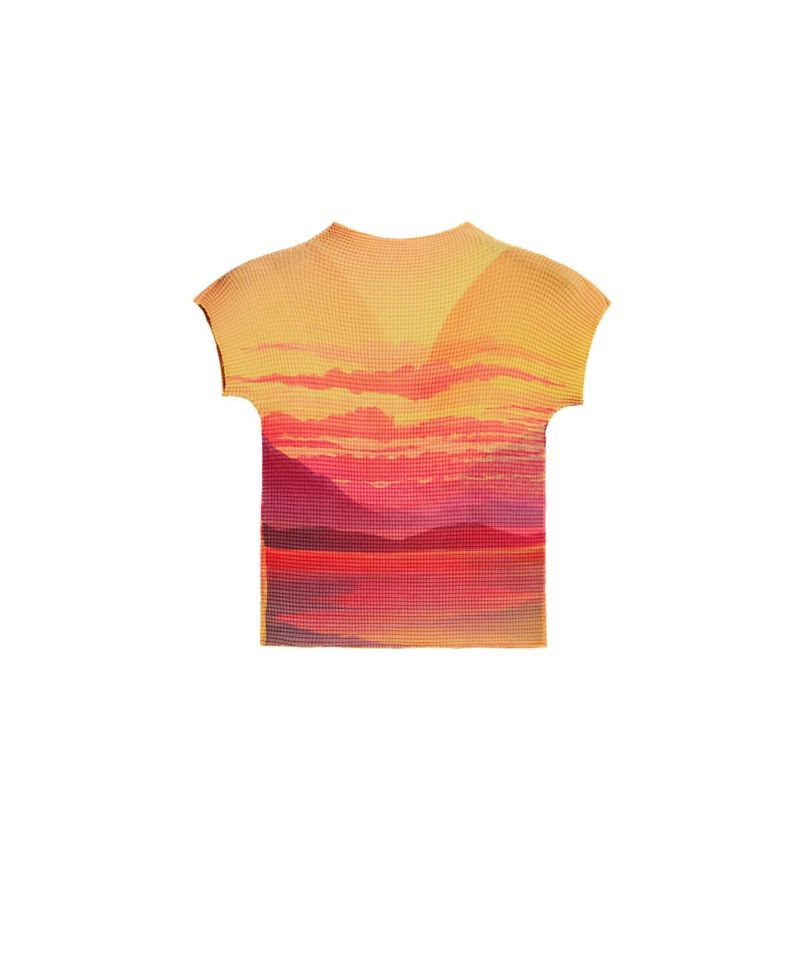 Women's Short-Sleeved High Neck Blouse