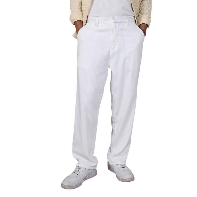 Men's Tailored Linen-Blend Trousers