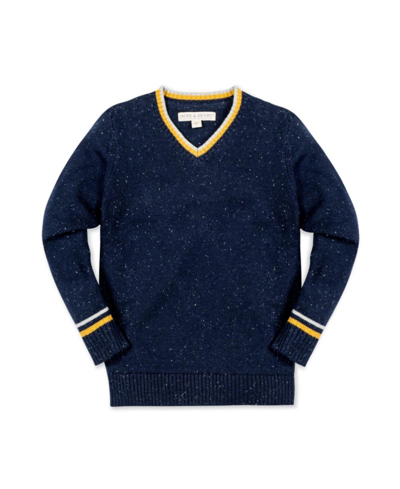 Baby Boys Hope and Henry Long Sleeve V-Neck Sweater