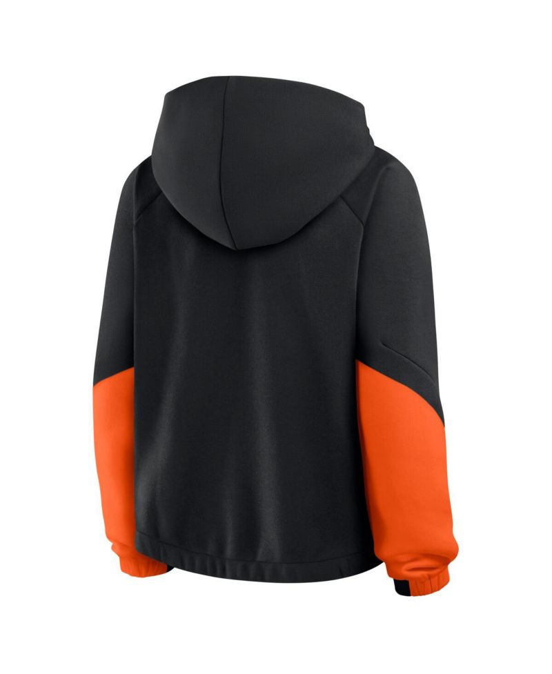 Women's Black San Francisco Giants Oversized Time to Win Pullover Hoodie