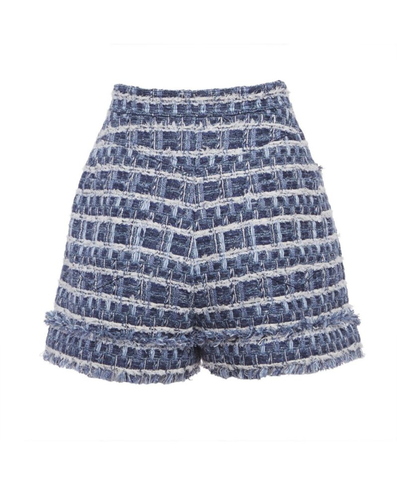 Women's High-Waisted Tweed Shorts, 7" Inseam