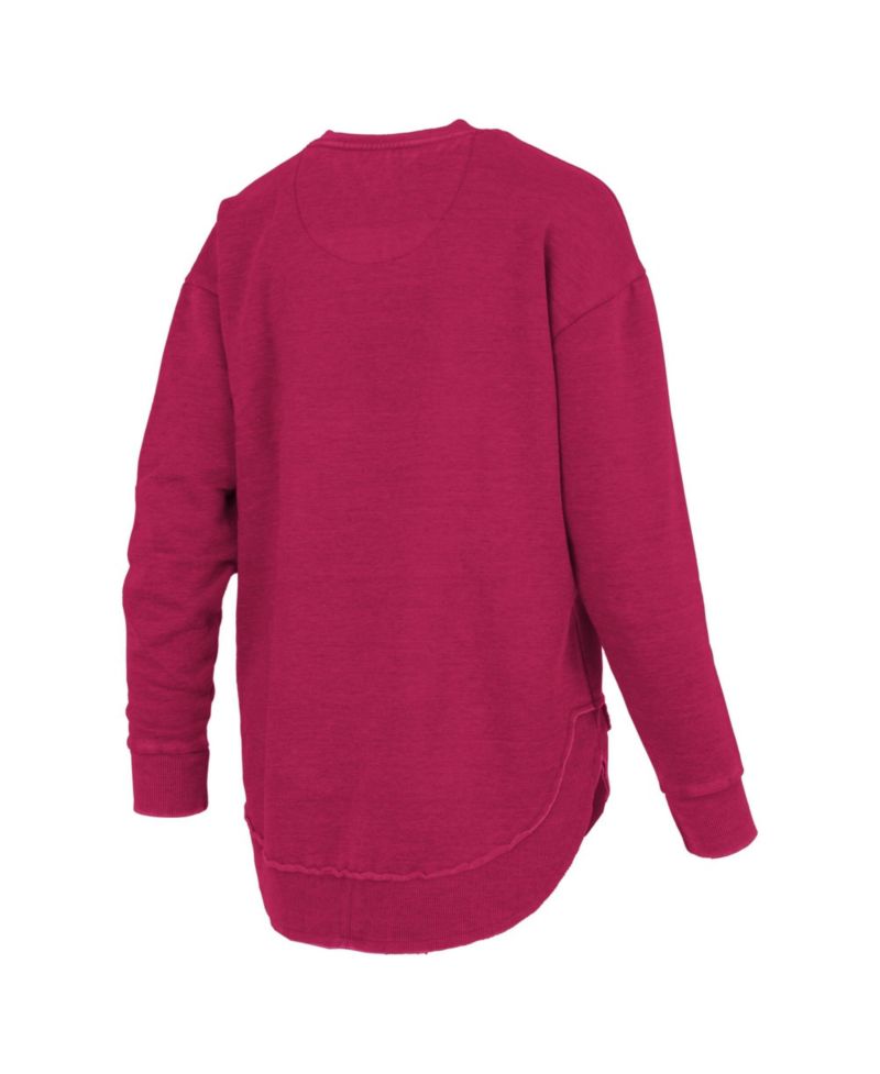 Women's Blitz Alabama Crimson Tide Fleece-Lined Dropped-Shoulder Crewneck Sweatshirt