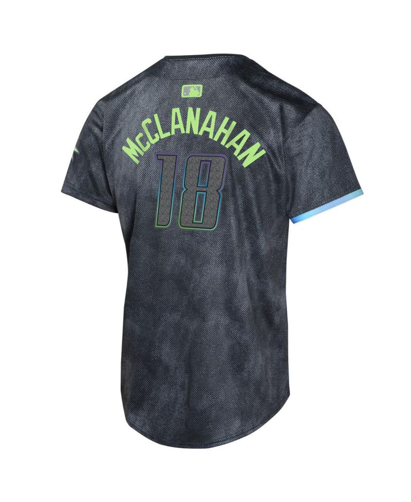 Big Boys and Girls Shane McClanahan Charcoal Tampa Bay Rays 2024 City Connect Limited Player Jersey