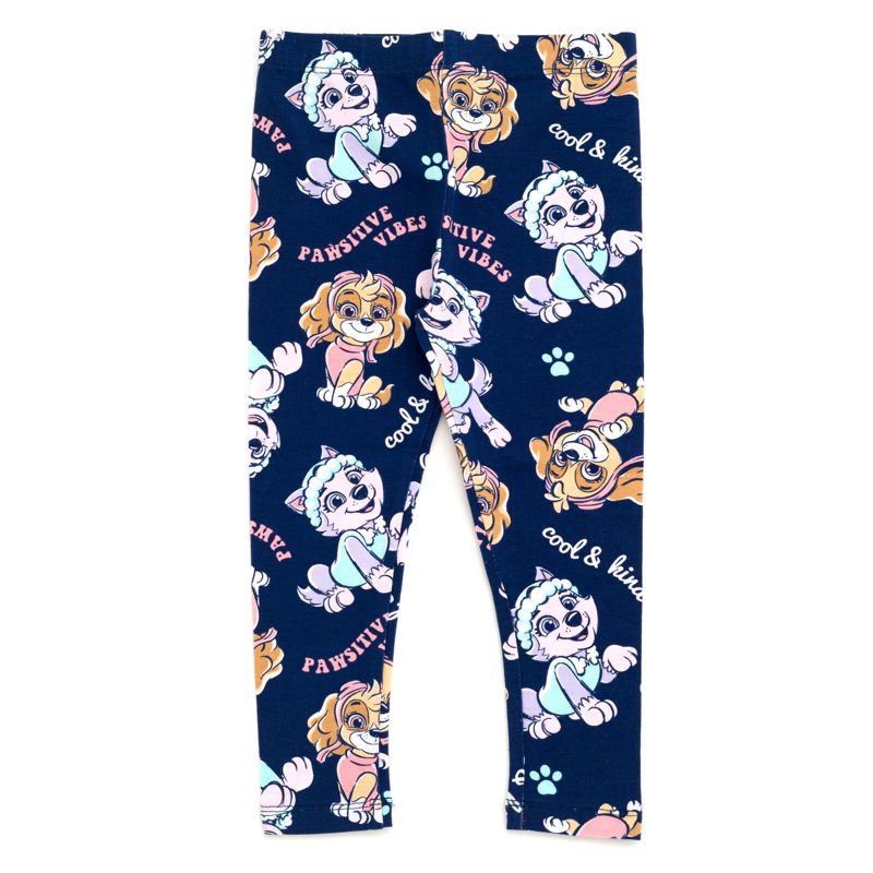 Little Girls Crossover Fleece Sweatshirt and Leggings Outfit Set