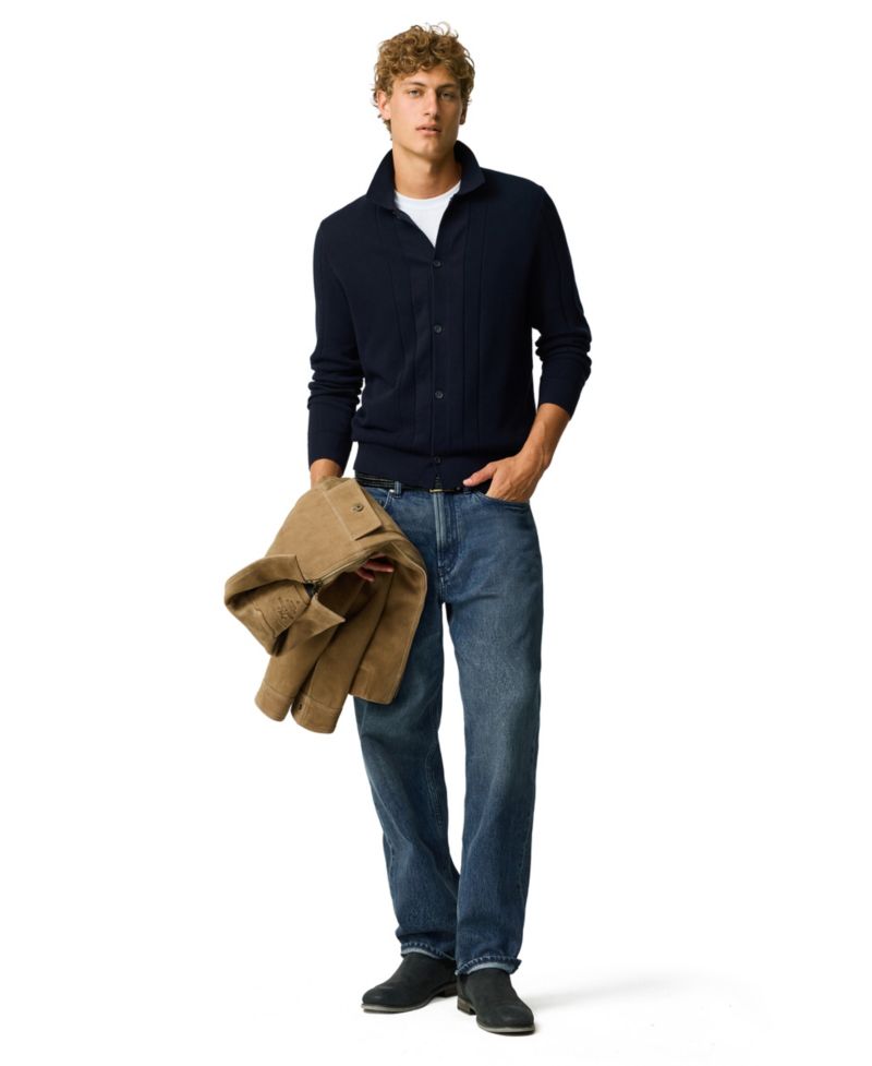 Men's Quinns Flat Long-Sleeve Knit Sweater