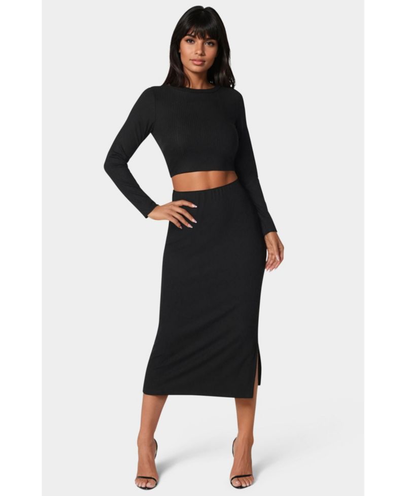 Women's Two Piece Rib Sweater Set