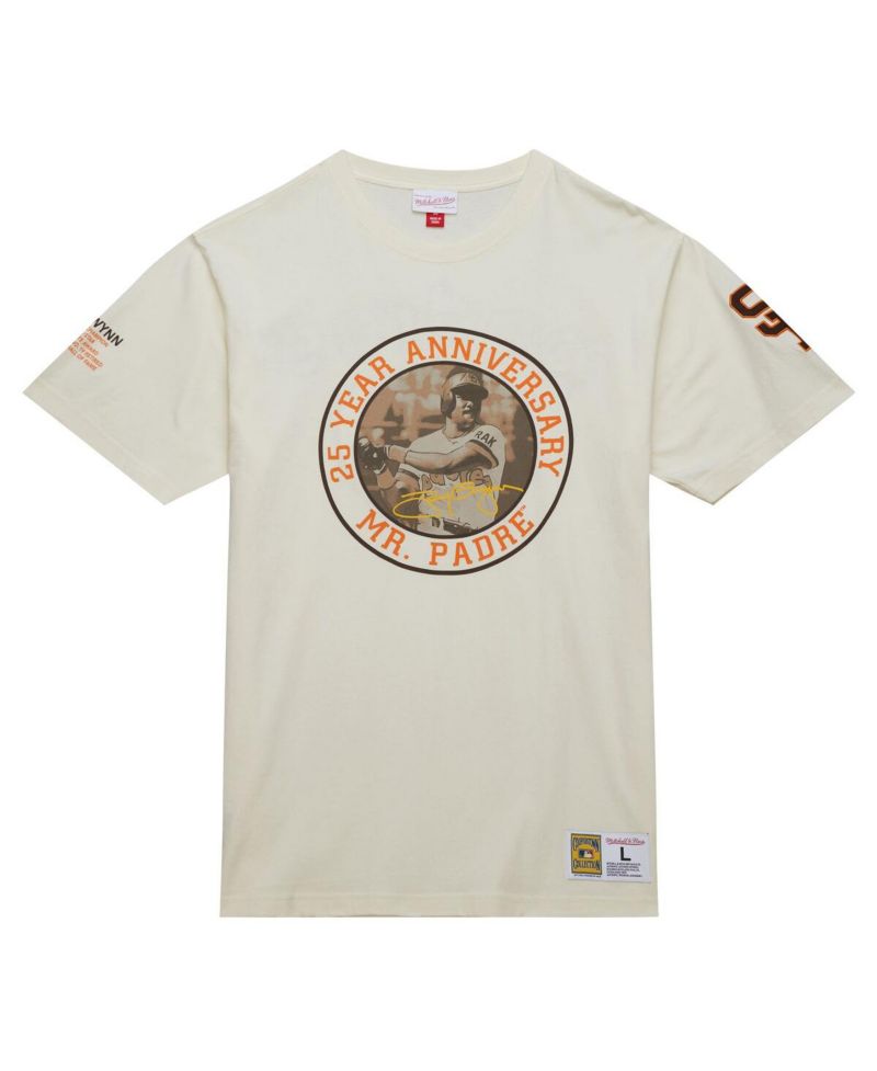 Men's Tony Gwynn Cream San Diego Padres Legends Photo Real T-Shirt