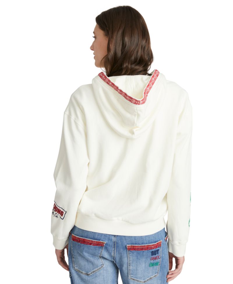 Women's Hallie Zip Up Mahjong Long-Sleeve Cotton Hoodie
