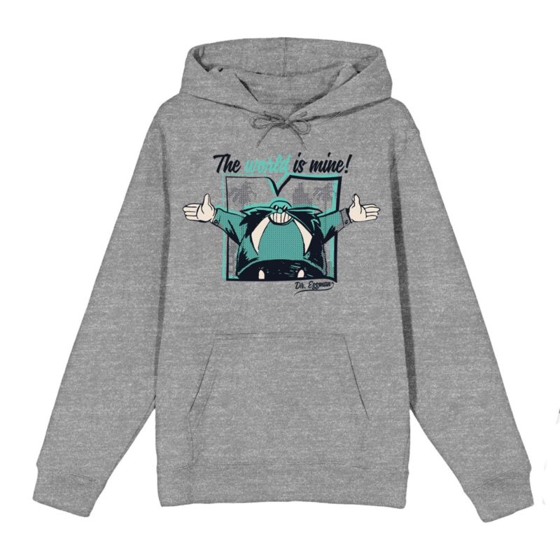 Men's Dr. Eggman Athletic Heather Sweatshirt-3XL