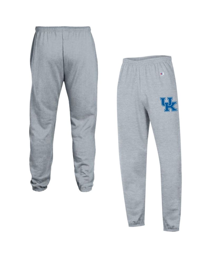 Men's Heather Gray Kentucky Wildcats Powerblend Banded Fleece Sweatpants