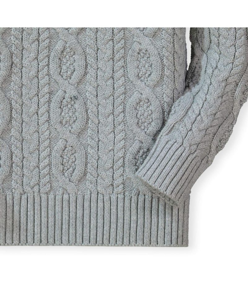 Baby Boys Hope and Henry Mock Neck Cable Sweater with Buttons
