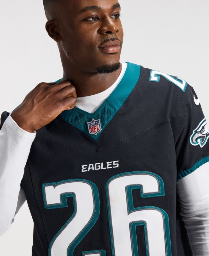 Men's Saquon Barkley Black Philadelphia Eagles Alternate Vapor F.U.S.E. Elite Jersey