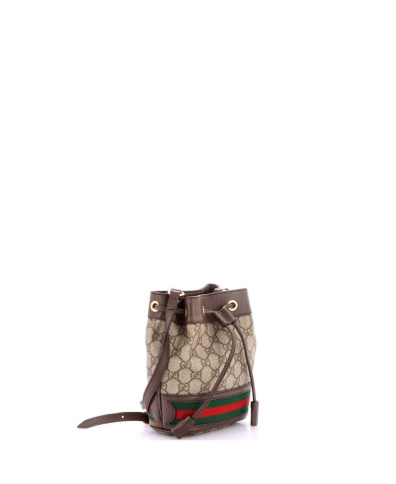 Mini Ophidia Bucket Bag GG Coated Canvas