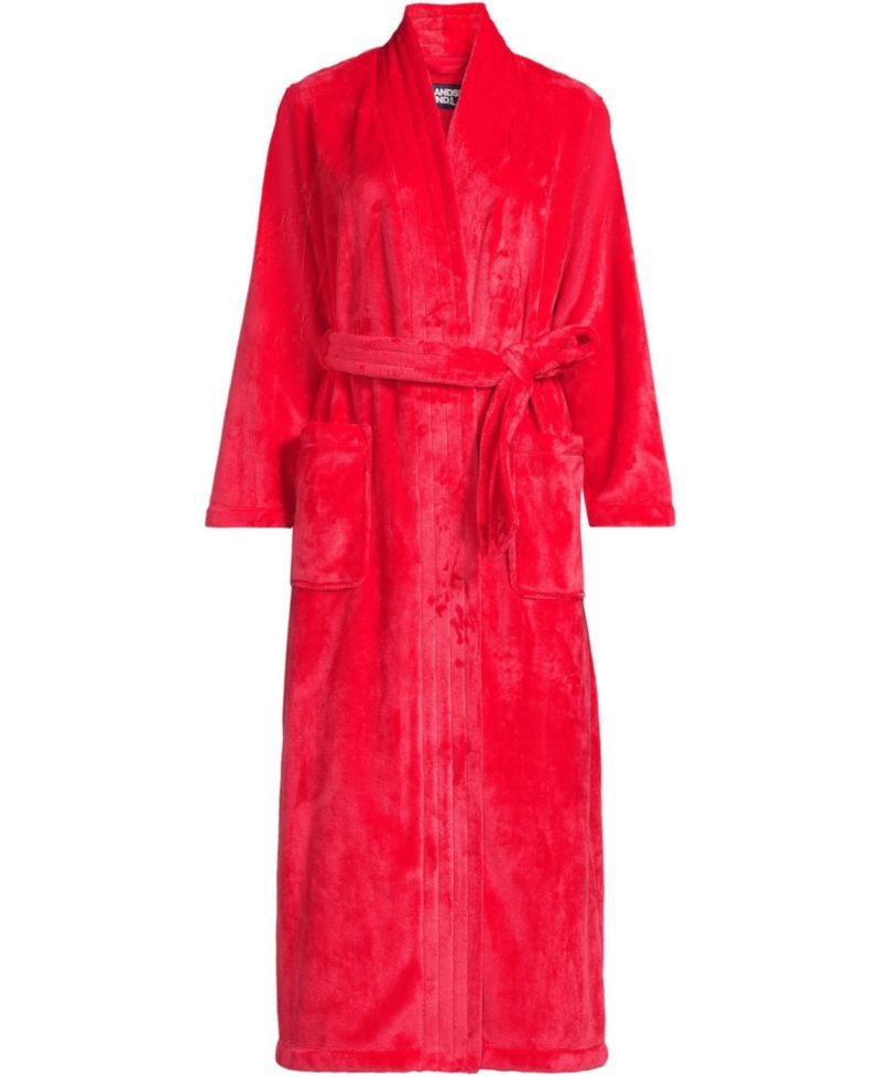 Plus Size Cozy Plush Long Wrap Robe