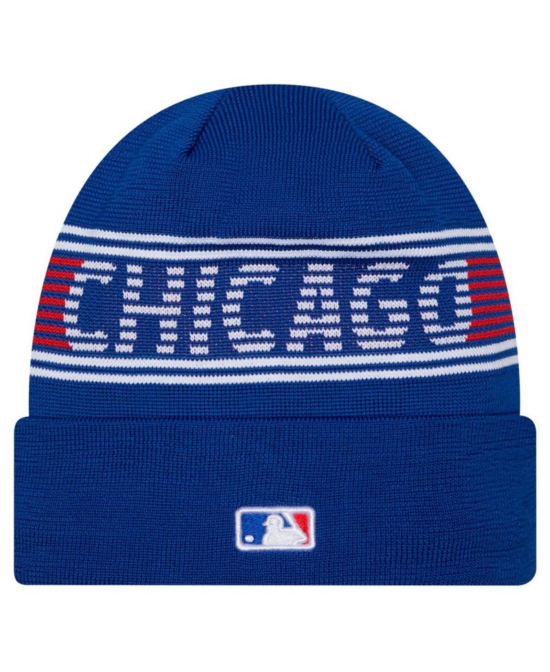 Men's Royal Chicago Cubs Authentic Collection Cuffed Knit Hat