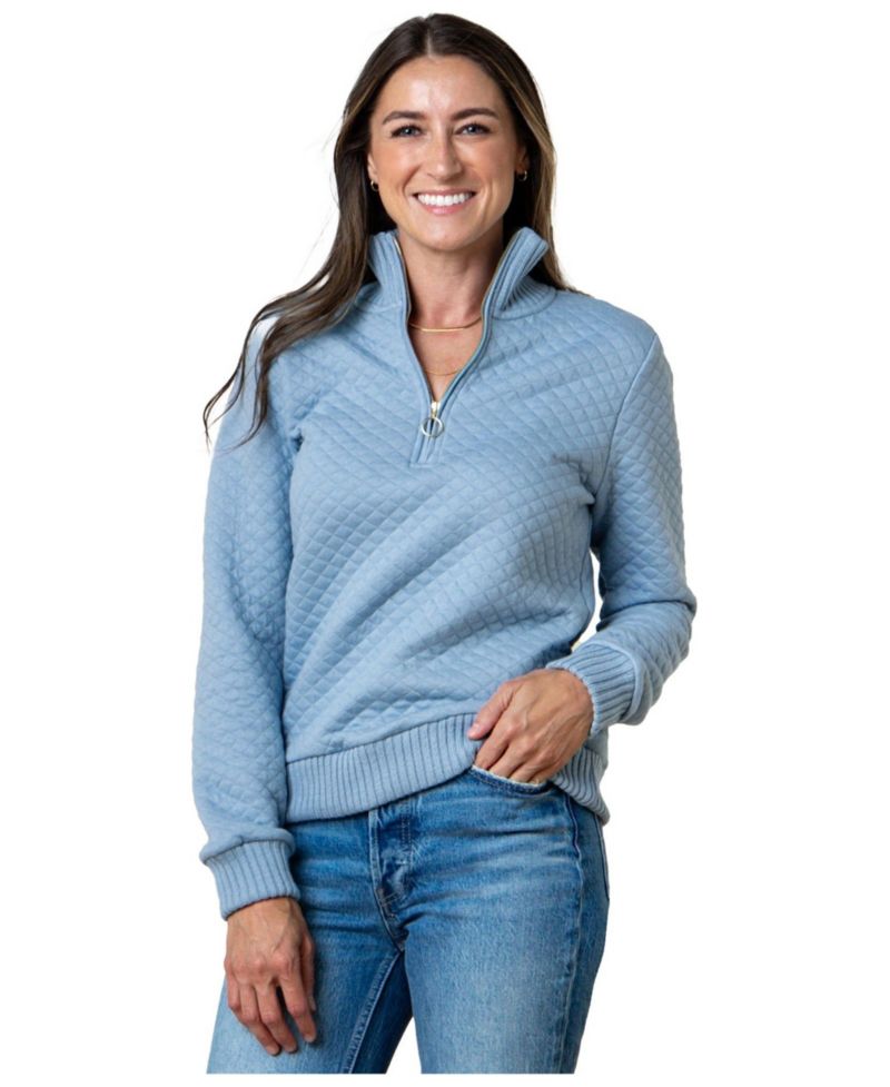 Women's Hope and Henry Quilted Half Zip Pullover