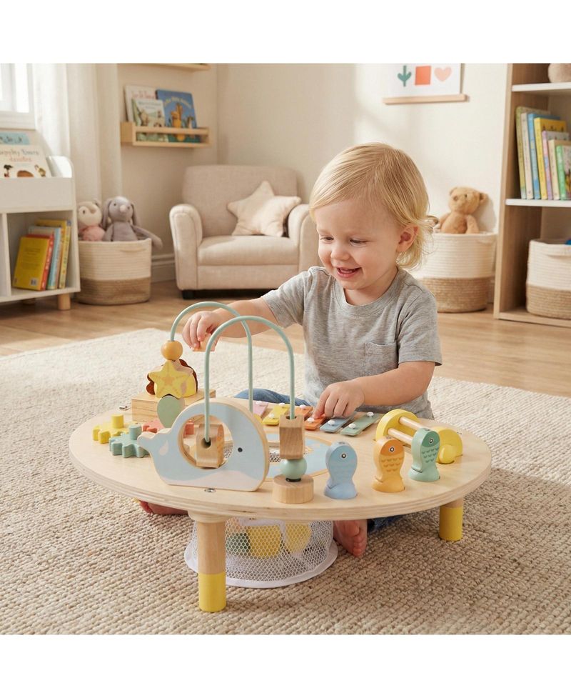7-in-1 Montessori Wooden Activity Table, 12 Months+