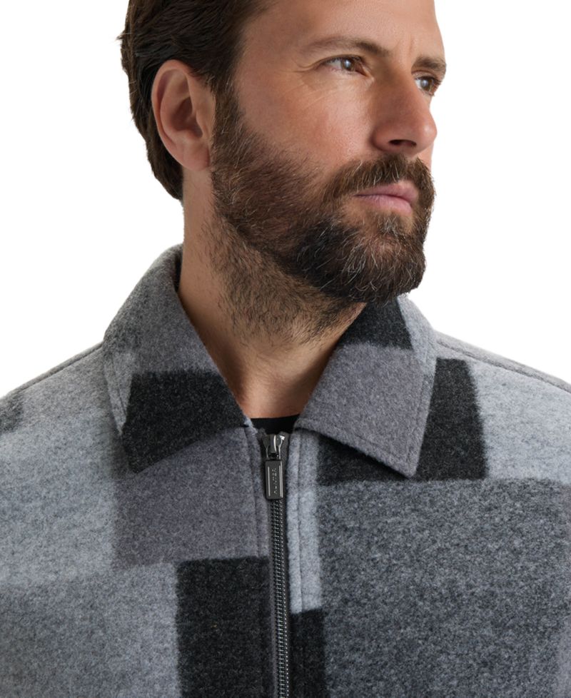 Men's Elias Boiled Wool Zip-Up Regular-Fit Jacket