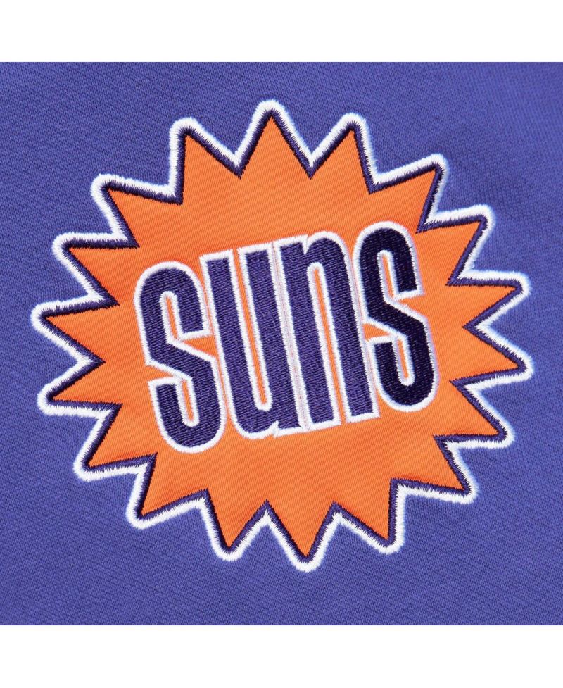 Men's Purple Phoenix Suns Team OG 2.0 Vintage Logo Fleece Pullover Hoodie