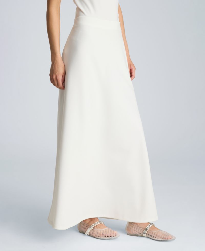 Women's Pull-On Bias Flared Maxi Skirt