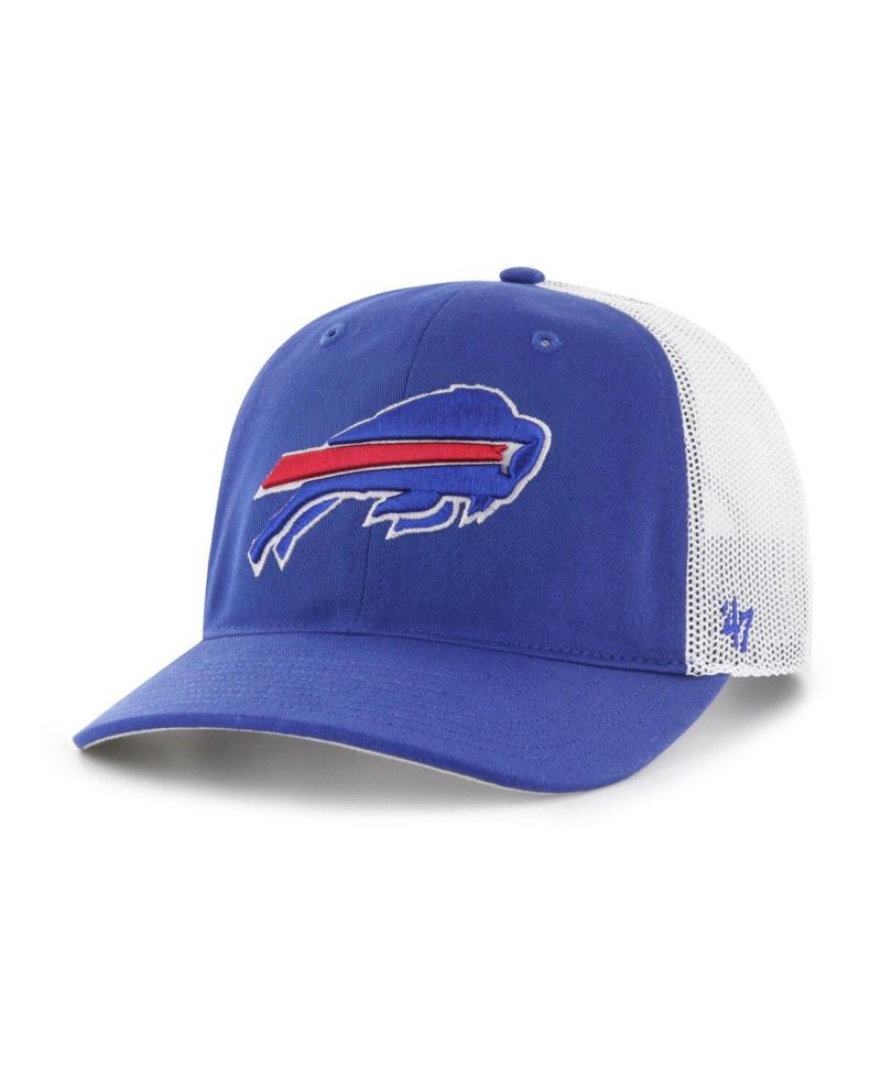 Big Boys and Girls Royal/White Buffalo Bills Trucker Adjustable Hat