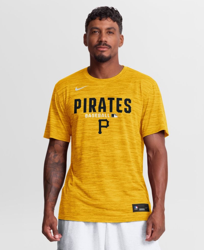 Men's Gold Pittsburgh Pirates Authentic Collection Velocity Dri-FIT T-Shirt