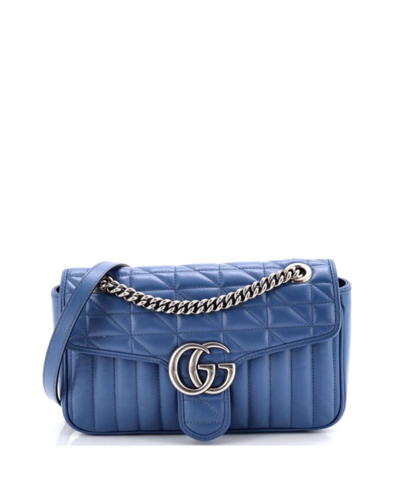 Small GG Marmont Flap Bag Mixed Matelasse Leather