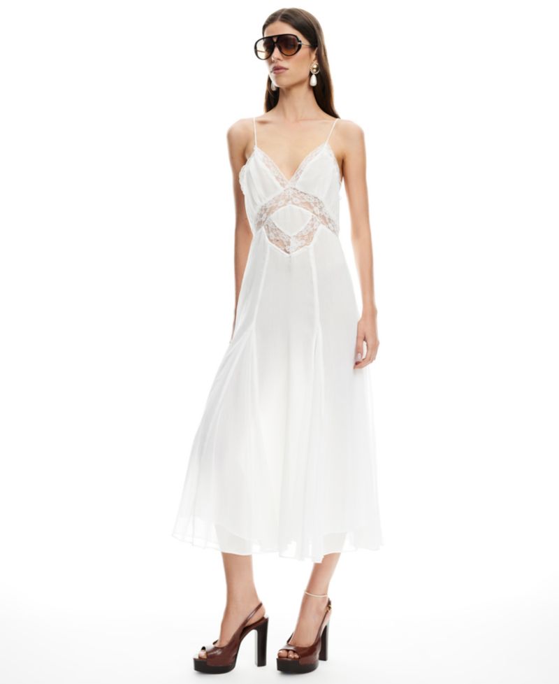 Women's Harmony Plunge Neck Midi Dress